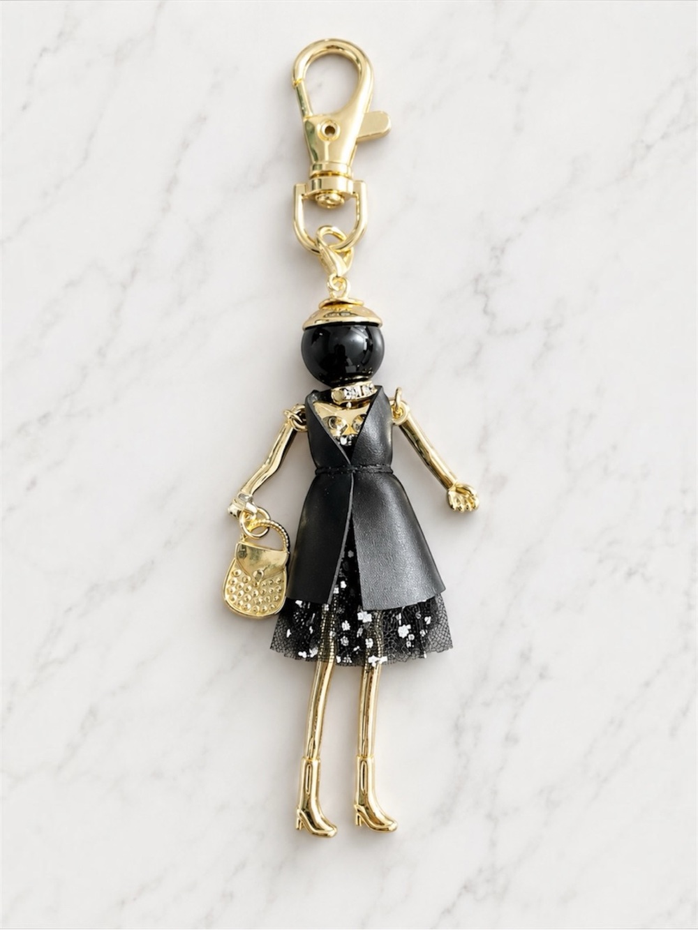 Bundle of 3 Bag Charms - Doll Keychain, Cherry Keychain & Mini Purse Charm 🍒 - Picture 12 of 16